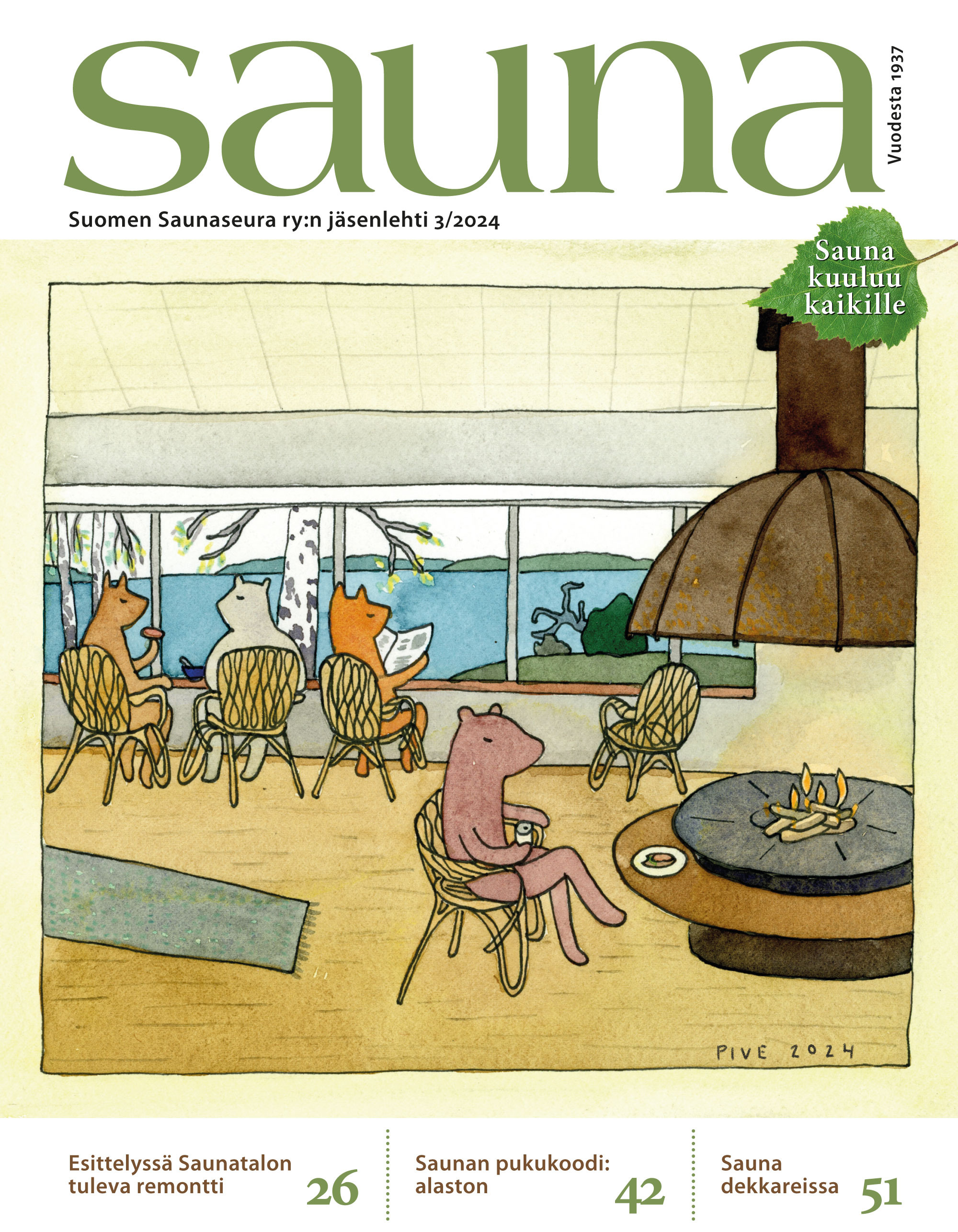 Kansikuva Sauna-lehti 2025