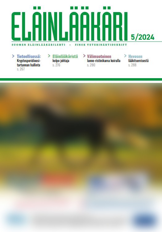 Kansikuva Suomen Eläinlääkärilehti 2025