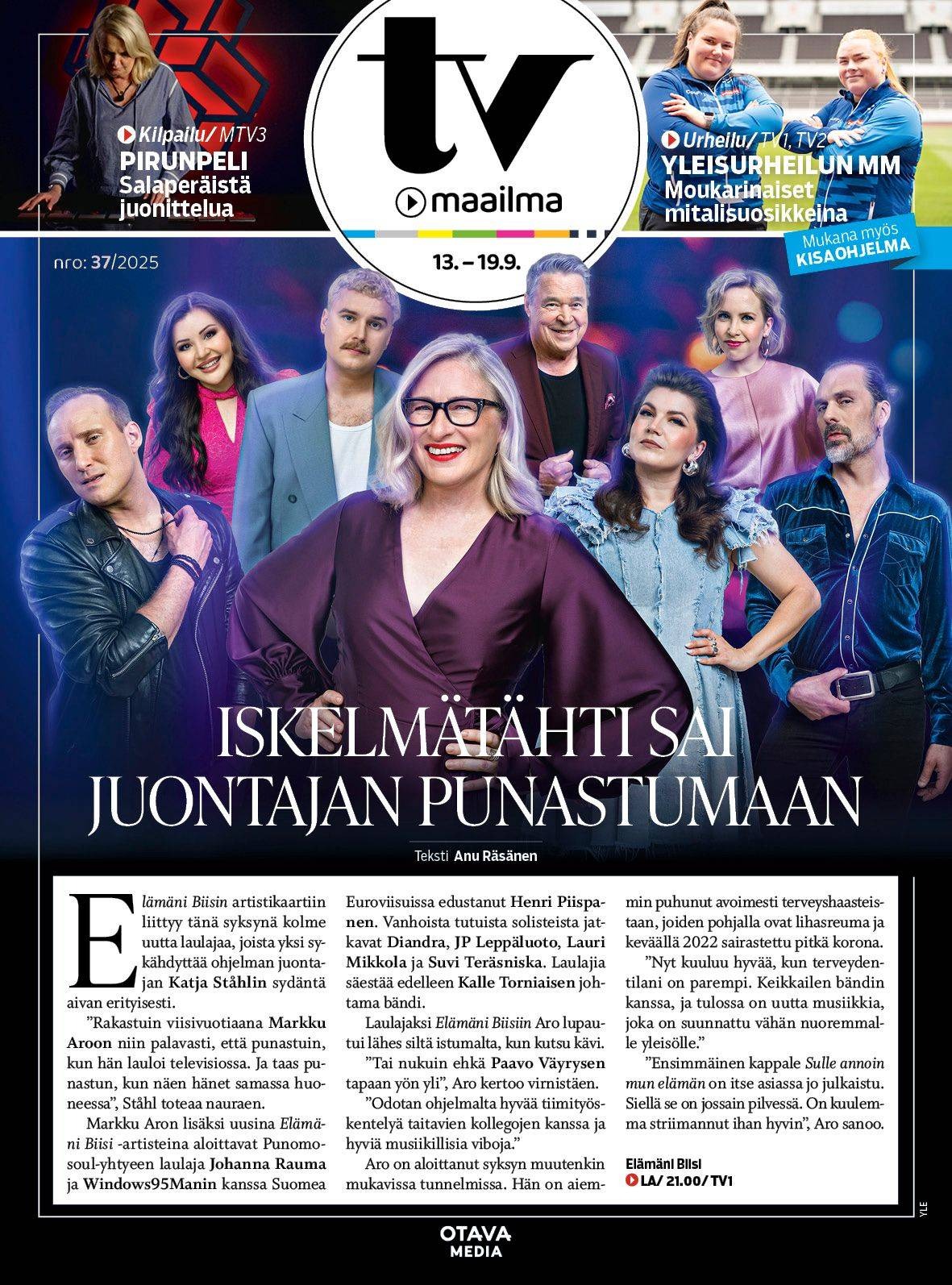 TV-maailma kansi