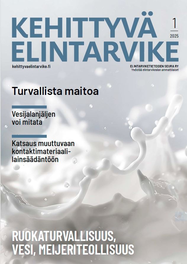 Kansikuva Kehittyvä Elintarvike 2025
