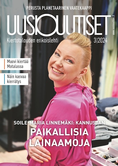 Kiertotalouden erikoislehti Uusiouutiset kansi